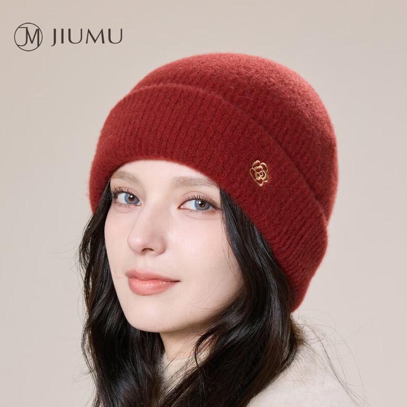 

JIUMU Women s 100% Cashmere Knitted Beanie Hat One Size