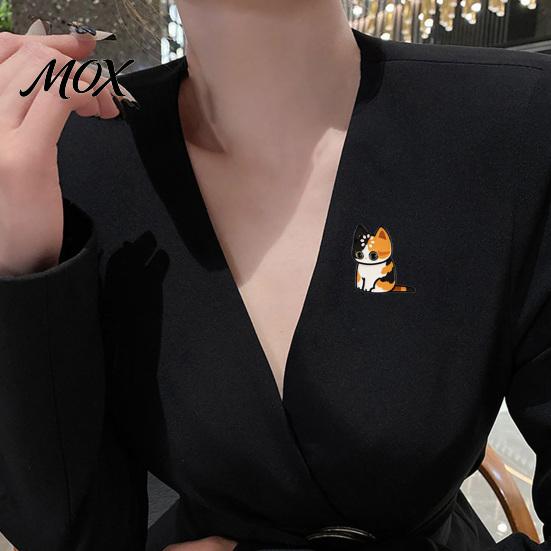 Cartoon Cat Jewelry Brooch Pin for Clothing, Enamel Kitten Alloy Badge Clothing Accessories Pin, Backpacks Hats Scarves Decorative Accessory,