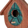 Ahşap Askılı Kuş Evi El Yapımı Bir Çerçeve Kuş Evi Açık Hava Bahçe Dekoru Çalıkuşları Chickadees Sinek Kuşları için Kuş Evi