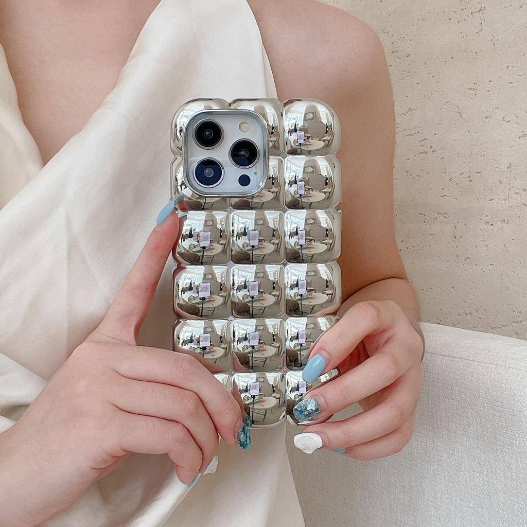 Minimalist Solid Color Niche Style Electroplated Case Compatible with iPhone 16 Pro Max Apple 15 Phone Case 13/14 Soft Case