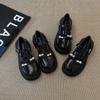 British style bow pearl Mary Jane shoes women's autumn fashion retro platform heightening thick heel high heel single shoes tide
