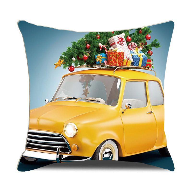 European Christmas Pillow Cushion Creative Home Linen Short Plush Bedside Sofa Pillow Case