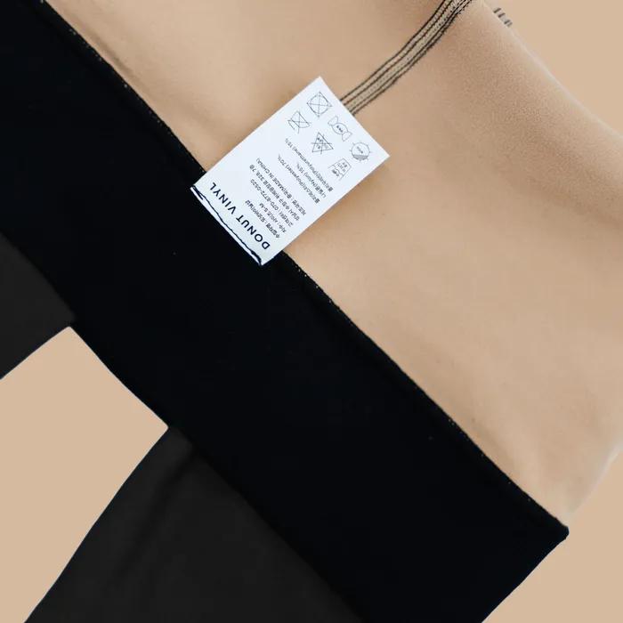 See-through Fleece-lined Stockings (skin Color)