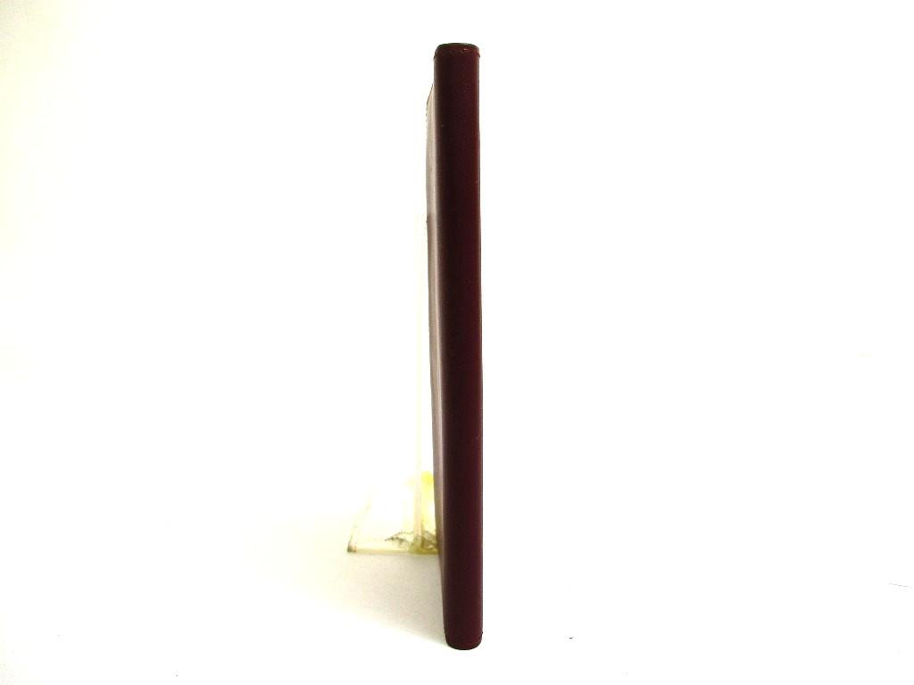 Authentic Cartier Must De Cartier Bordeaux Leather Flap Bill Wallet Checkbook Holder #b244  Open Box