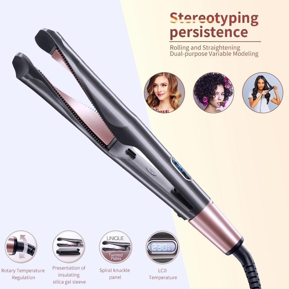 Automatic Rotating Curling Iron Multi-Functional Hot Hair Straightener Spiral Twist Hair Styler