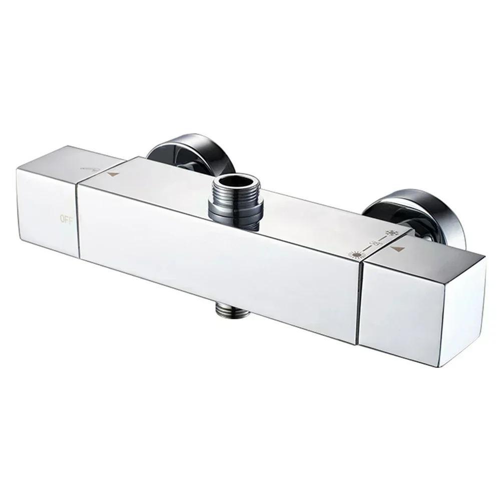 Parts Shower Thermostat Thermostatic Mixer Taps Accessories Bathroom Chrome Deck Mounted Valve Bar Replacement