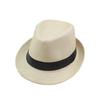 New Straw Hat Men's Sunshade Top Hat British Retro Jazz Hat Gentleman's Hat Sun-proof Straw Hat Women's Versatile