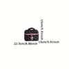 WTEMPO Elegant Bow Printed Makeup Bags Large Capacity High-end Women's Nail Care Handbags Travel Cosmetics Storage Bags Double Head Zipper Purses
