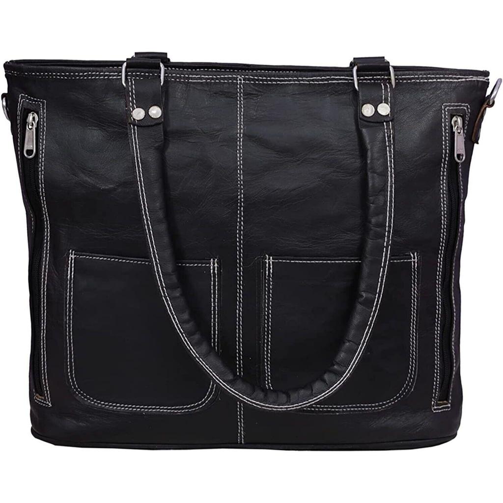 Leder-Einkaufstasche für Damen | Büro-Umhängetasche, Vintage-Aktentasche