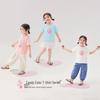 JELLYBABY Girls' Strawberry Print Color Block Short Sleeve T-Shirt
