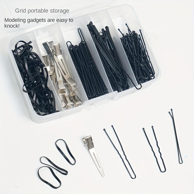Five-compartment Storage Box, Small Storage Box for Beauty Tools, Hair Accessories, Hair Ties and Hairpins, Portable Divided Box with Buckle,