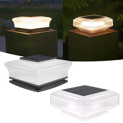 LED Solar Post Top Light for Outdoor Gates, Fences, and Courtyards