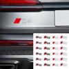 Aluminum ABS Car Styling Rear Trunk Badge Emblem Sticker Auto Accessories For Audi Q3 Q4 Q5 Q6 Q7 Q8 Sline TT RS S Quattro S3 S5