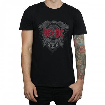 Mens Black Ice Logo Cotton T-Shirt