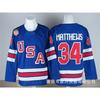 NHL Hockey Jersey USA Team Canada National Ice Uniform Cotton Sport Shirt Men