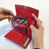 Daks Red Check Color Block Folding Wallet Dcwa1e403r2