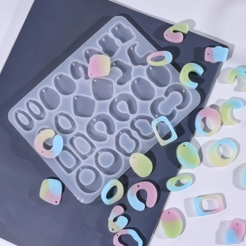 High Temperature Resistant Silicone Earring Mold Unique Design Epoxy Resin Mould For Handmade Accessories