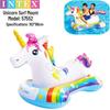 Intex 57288 Double Flamingo Adult Inflatable Swimming Ring - Thick Oversized Floating Bed for Kids & Adults