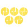 5Pcs Diving Line Marker Cave Dive Marker     Rope Line Marker PVC Round Shape for Underwater