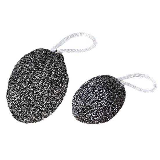 10Pcs Dishwashing Balls Stainless Steel Remove Grease Burnt Stains Heavy-duty Cleaning Ball Kitchen Scrubber