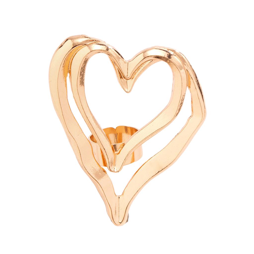 Unique Metal Finger Rings Jewelry Charm Unique Exaggeration Finge Rings Adornment Chic Metal Rings Accessory for Couples