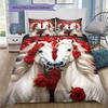 1PC Horse Bedding Quilt Set Quilt Cover Pillowcase Home Decoration Birthday Gift (1 * duvet cover + 2 * pillowcase, without core)