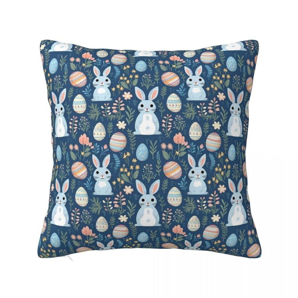 Easter Rabbit Bunny Pillowcases Sofa Cute Cushion Cover Funny Home Decoration Throw Pillow Case 40*40