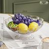 Miling High-Foot Flower-Shaped Fruit Plate