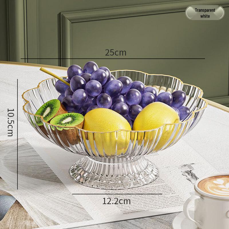 

Miling High-Foot Flower-Shaped Fruit Plate