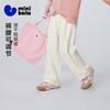 Mini Balabala Girls' and Children's Pants Summer Moisture-Absorbing Quick-Drying Straight Leg Pants