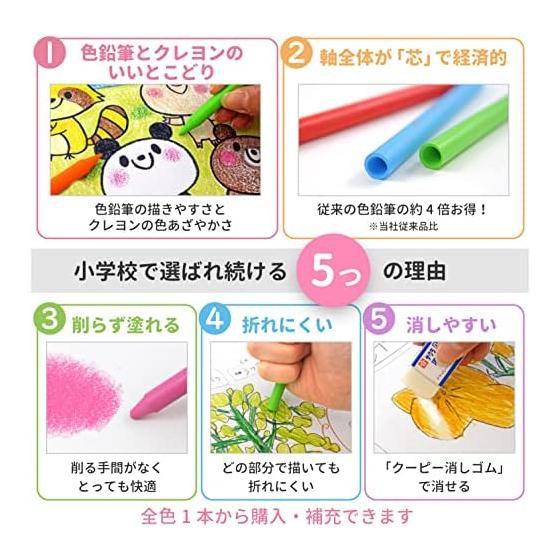 Sakura Craypas Crayon Pencil 15 Colors Tin Case FY15 Break-Resistant, Erasable, Sharpenable