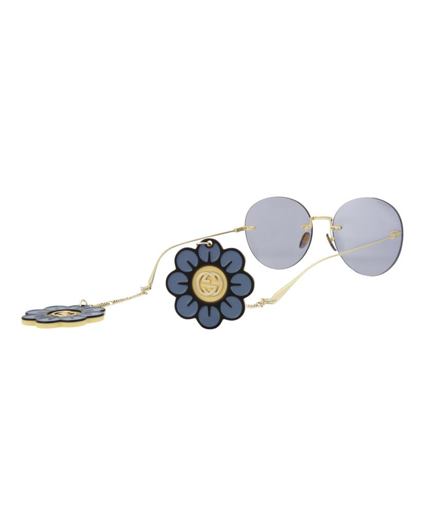 Sunglasses for Women GG1149S 006 Gold Violet [Gucci]