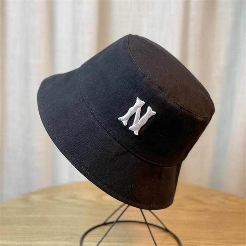 Hat Female Korean Casual N Letter Embroidered Fisherman Hat Spring Fashion Shade