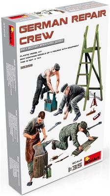 Miniart German Army Repair Crew Plastic Model MA35358 1/35 (4 Figures)