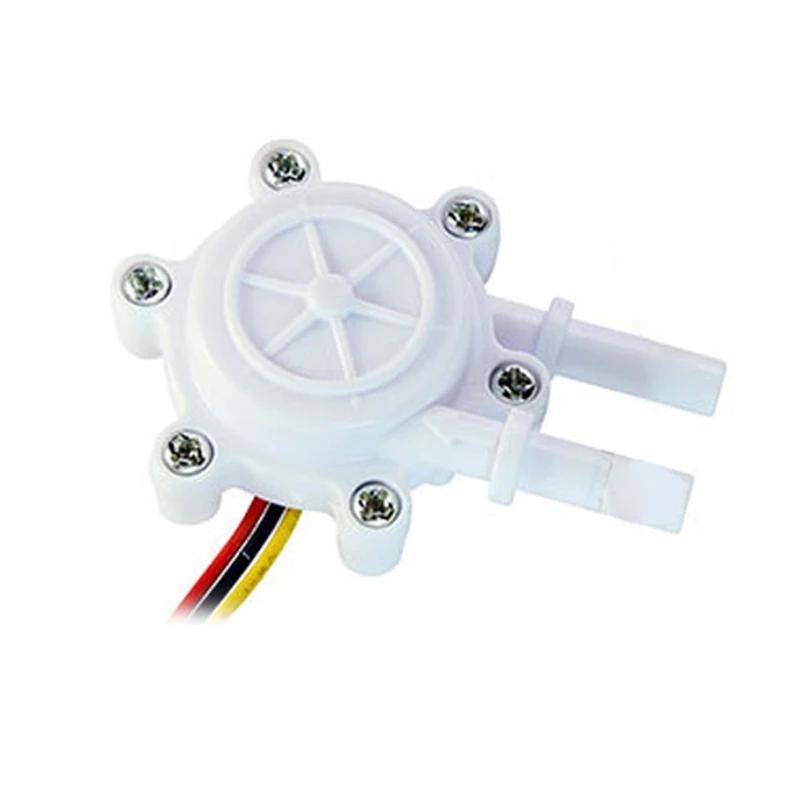 1/4" Quick Water Flowmeter Fluid Meter Counter 0.2-8L/min for Drinking Fountain