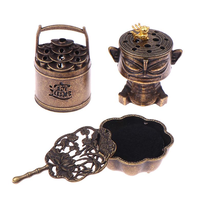 Brass Incense Burner,Metal Aromatherapy Holder,Unscented,Ideal For Yoga Meditation,Bedroom Ambiance,Home Decor