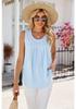 Temu 2024 Cross-Border Summer Sleeveless Chiffon Top