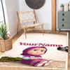 Masha Bear Customize Text Area Rug Suitable for Entryway Living Rooms Outdoor Hallway Antislip Carpet Office home decor Spiritual Gift