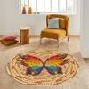 Washable Round Printed Carpet LNA7062-SD331