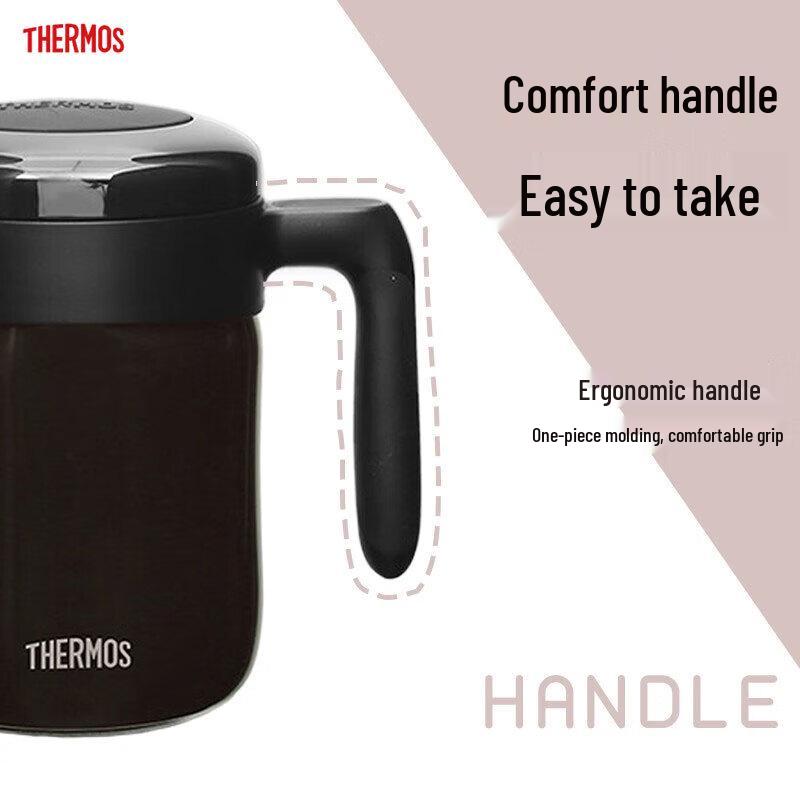 Thermos Classic Black Insulated Mug with Handle
