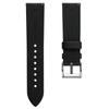 WatchGecko Atlas Sailcloth Waterproof Watch Strap Stainless Steel Buckle Durable and Comfortable Black - - - 22mm,