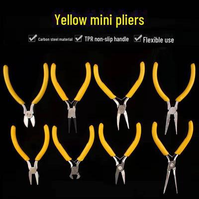 5-Inch Multi-Function Jewelry Pliers: Flat, Round Nose, Top Cutting for DIY Beading.