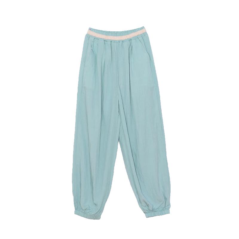 

Fu Luomi Girls Summer Lightweight Casual Pants 150