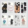 Y2K Ins Korean Stickers Phone Case For iPhone 17 16 16e 15 14 13 12 11 Mini Pro Max X XR XSMax 7 8 Air Plus Transparent