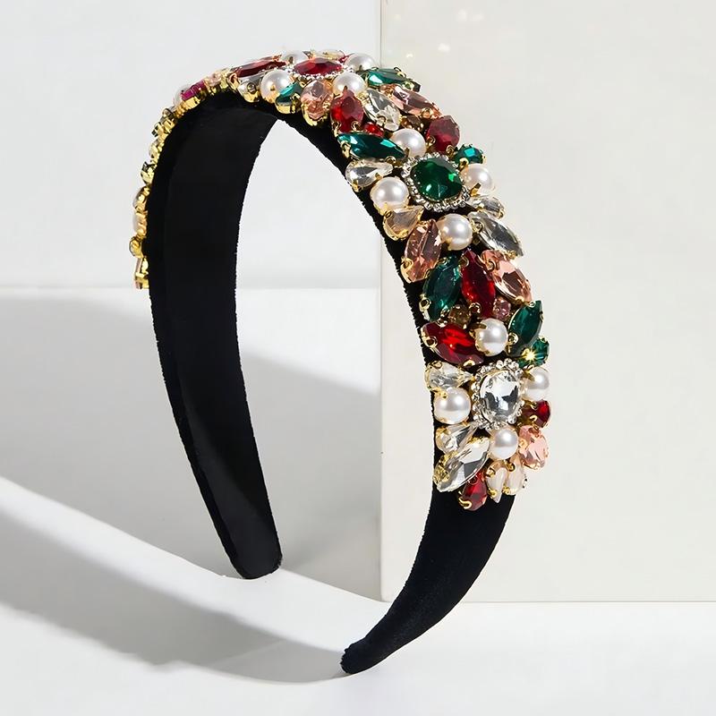 1pc Fashion Jewelry Hair Accessory Rhinestone Artificial Pearl Parties Banquets Daily Wear Women's Luxurious Hair Hoop Hair Band