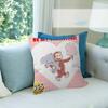 Movie Monkey Curious Cute George Cushion Cover Decorative Pillow Sofa Home Decor Case Pillow Cases
