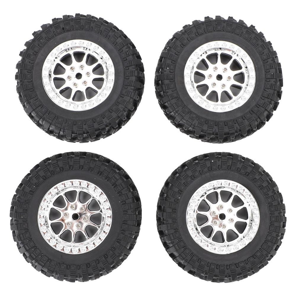 4Pcs Plastic Wheel Rims RC Car Tires for MN90/MN91/MN45/MN96/MN98/MN99/MN99S 1/12 RC Car