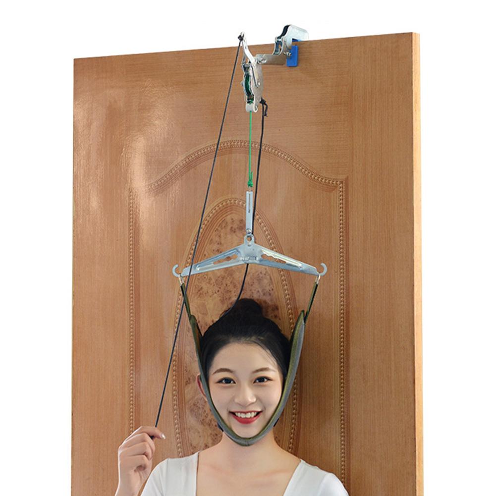 Adjustable Hanging Neck Traction Pain Relief Portable Cervical Traction Device Head Massager Vertebrae Recovery Health Care Kits