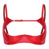1/4 Cup Push-up Underwire Shelf Bra Satin Hollow Out Adjustable Straps Balconette Bralette for Women Lingerie Sleepwear