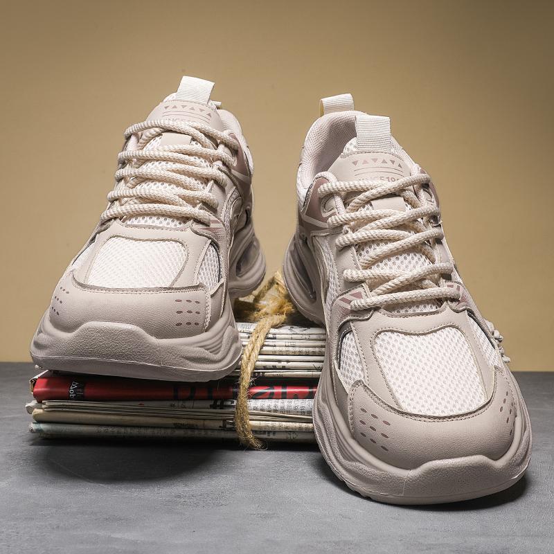 2025 Autumn Men's Shoes Sports Trend Fashion Versatile Sports Shoes Student Air Cushion Non-slip Casual Outdoor Running Shoes